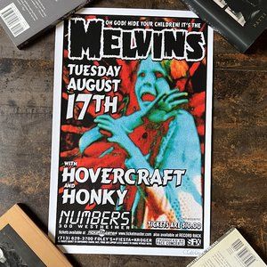 MINT/NM RARE Limited Edition Melvins 1999 Signed Uncle Charlie Hardwick, 17x11